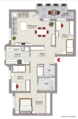 Erstbezug nach Renovierung: 4 Z. Wohnung in Vorsfelde