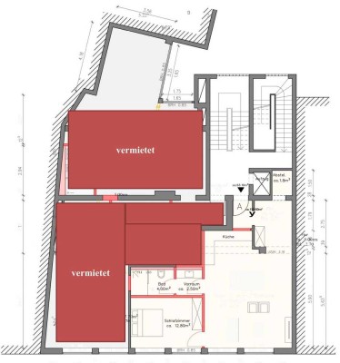 Modernisierte Wohnung mit neuer Einbauküche ab 01.3.2025 zu mieten!