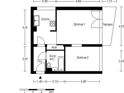 Helle 2 Zimmer Wohnung nähe Gropiusstadt