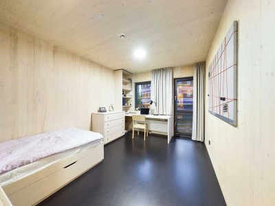 DIE ZIMMEREI | Möbliertes Apartment in Holz-Modulbauweise am Wilhelmsburger Inselpark | Bigger Bude