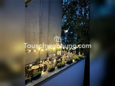 Tauschwohnung: Helle, moderne Wohnung: Holzbalken und geteilte Dachterrasse