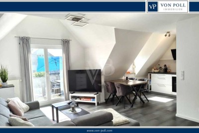 Zum Wohlfühlen - 
Geschmackvoll modernisierte Maisonettewohnung in Rheinnähe 
mit 2 Stellpl.