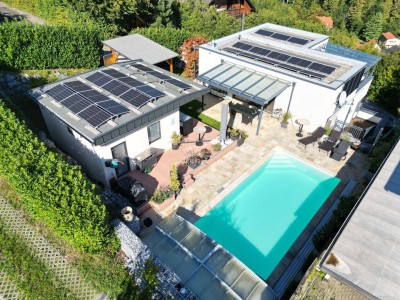 Stattegg! Villa der Extraklasse, Pool, Saunahaus, sonnige Aussichtslage einfach perfekt!