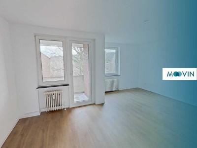 Renovierte 3-Zimmer-Wohnung mit Balkon und Badewanne