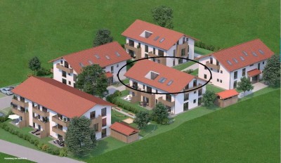 Exklusive 4-Zimmer-DG-Wohnung mit Balkonen und Loggia in Holzkirchen