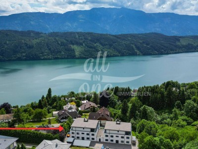 Seeblick-Wohnung mit eigenem Seezugang – Erdgeschoss mit großer Terrasse und Freizeitwohnsitzwidmung