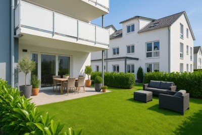 Stilvolle 3-Zimmer-EG-Wohnung mit Terrasse, Garten & TG-Stellplatz in Öhringen