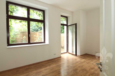 Terrasse zum Verlieben - 2 Raum Wohnung mit großer Wohnküche, Tageslichtbad und Fußbodenheizung