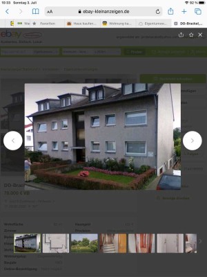 Stilvolle, gepflegte 1-Raum-Wohnung mit kleiner separaten Küche in Dortmund