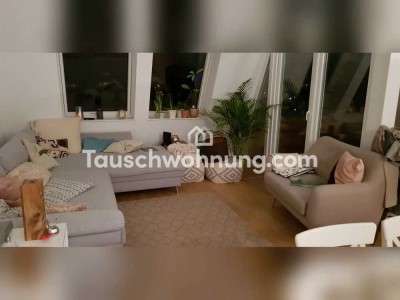 Tauschwohnung: Traumhafte Dachgeschosswohnung mit Loggia gegen vier Zimmer