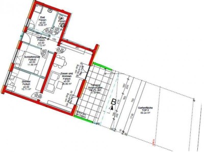Erdgeschoß Wohnung mit Garten