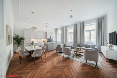 SERVITENVIERTEL - ERSTBEZUG - HIGH END STILWOHNUNG 3 Zimmer - 2 BÄDER - 4. WOHNETAGE ( OST/WEST) - RUHELAGE RENOVIERTES STILJUWEL