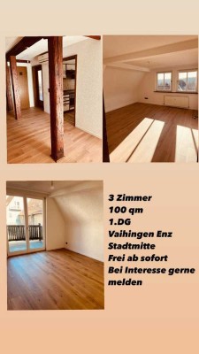 Modernisierte Wohnung mit drei Zimmern sowie Balkon und Einbauküche in Vaihingen
