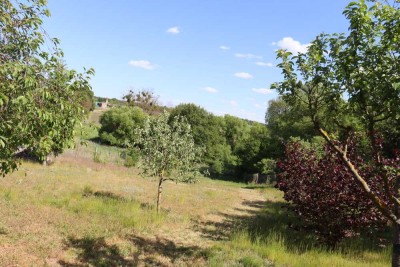 Traumgrundstück am Bach mit gepflegter Haushälfte