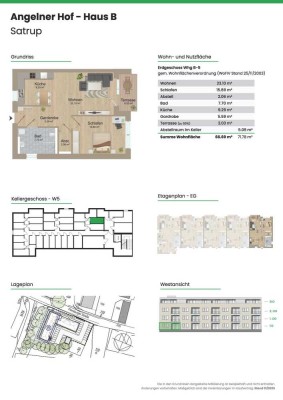 *Moderne 2 Zimmer - Neubauwohnung in Satrup zu vermieten*