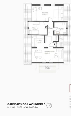 Erstbezug nach Sanierung: Geschmackvolle 3-Zimmer-Dachgeschosswohnung mit geh. Innenausstattung