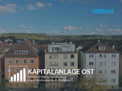 KAPITALANLAGE OST - Vermietete Eigentumswohnung mit Balkon in Heilbronn