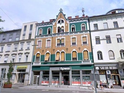 Sonniger 4 ZIMMER-Altbau, ruhiger Balkon, extra Wohnküche möbliert, Bad mit Dusche, WC, WG-tauglich!