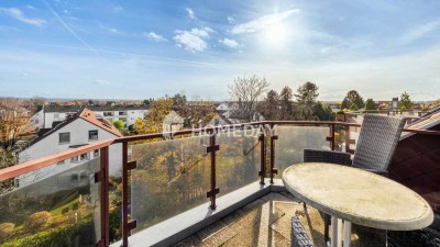 Fernblick, Balkon, Tiefgarage: Ihre Maisonette über den Dächern von Düsseldorf