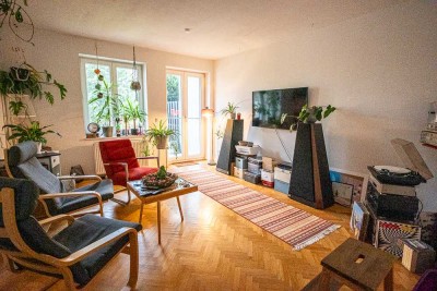3-Zimmer-Wohnung mit Garten!