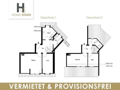 Maisonette-Wohnung mit 4 Zimmern und traumhaftem Ausblick