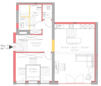 2-Zimmer Wohnung im Erdgeschoss