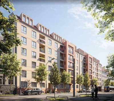 Hochwertiger Erstbezug mit großem Wohnzimmer, Balkon und EBK!