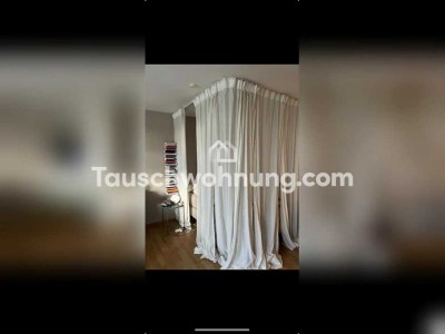 Tauschwohnung: Tausche helles Studio-Apartment mit Balkon gegen 2 Zimmer