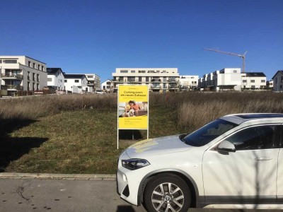 Letztes bezugsfertig geplante Reiheneckhaus Keller im Neubaugebiet von Korntal.