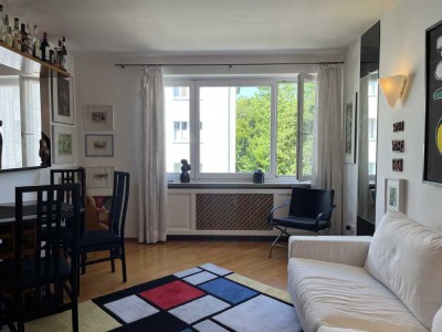 Künstler-Wohnung 2 Zi in München Schwabing, Balkon, Parkett, gehobene Ausstattung