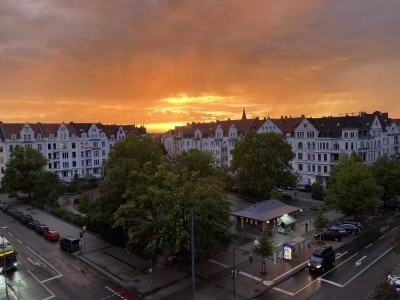 Abendhimmel über dem Moltkeplatz