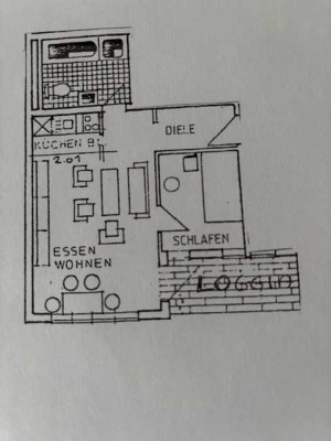Siegburg - Kaldauen   modernisiertes 1,5 Zimmer Appartment mit Balkon und PKW-Stellplatz