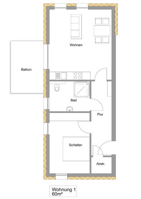 Schöne Wohnung im 1. OG mit Tageslichtbad zu vermieten