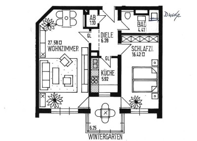 2-Zi-Wohnung