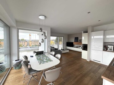 Exklusiv Wohnen: Modernes Penthouse mit 2 Dachterrassen in zentraler Wohnlage mit 2 TGs