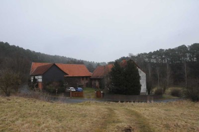 Achtung Einzellage !  Dreiseitenhof mitten in der Natur im Wartburgkreis - zusätzliches Land möglich