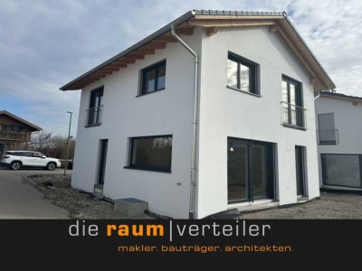 Baubeginn erfolgt: Neubau Einfamilienhaus in Bruckmühl, 5-Zi., ca. 125 qm Wfl., Süd-West-Grundstück