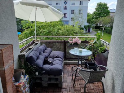 Stilvolle 1-Zimmer-Wohnung mit geh. Innenausstattung mit Balkon und EBK