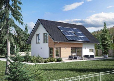 Null-Energie-Kosten-Haus mit Baugrundstück ca. 900 qm in direkter Seenähe