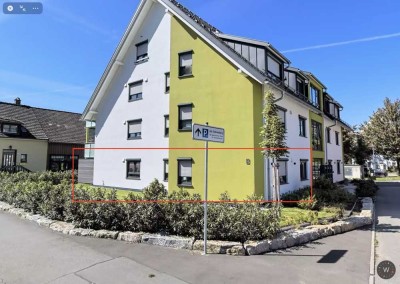 Befristet 1 Jahr - Zentrale 3-Zimmer-Erdgeschosswohnung mit EBK in Wangen im Allgäu