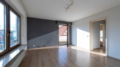 Lichtdurchflutete 2-Zimmer-Wohnung mit Balkon und Weitblick