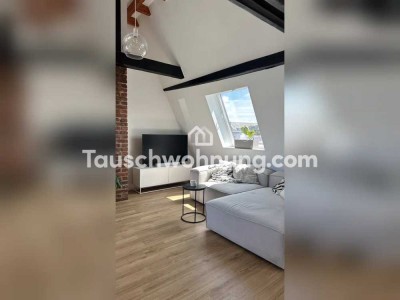 Tauschwohnung: Schöne helle Dachgeschosswohnung mit Balkon