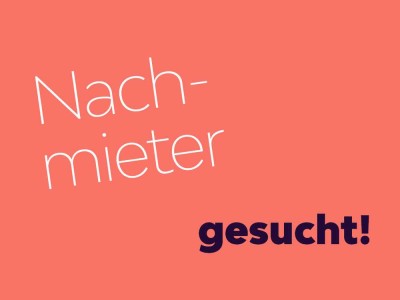Nachmieter gesucht - hier Wohnung übernehmen!