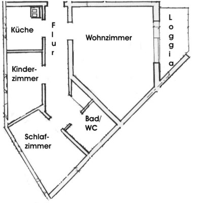 Dreizimmer-Dachgeschosswohnung mit WOHNBERECHTIGUNGSSCHEIN in Baden-Baden-Lichtental