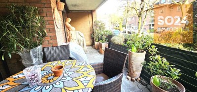 SO24: Düren, Sehr schicke 3-4 Zimmerstadtwohnung, mit Loggia, Terrasse und 2 abschließbaren Garagen.