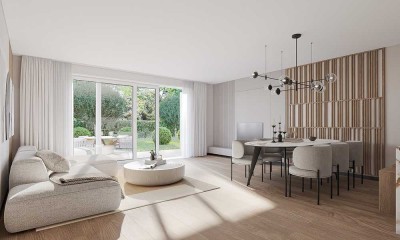 Neubau-Highlight in Kissing: Stilvolle 4-ZKB-Erdgeschosswohnung mit eigenem Garten