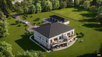 Exklusive Villa mit 4 Wohnungen + SPA-Bereich, Erstbezug, mit Terrasse o. Balkon + Gartennutzung