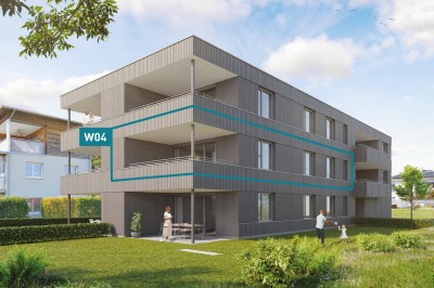 Entspannt wohnen, modern leben. 3-Zimmer-Terrassenwohnung W04