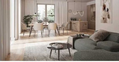 förderfähige 2-Zi-Neubau Wohnung mit Balkon und beheiztem Wintergarten