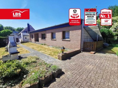 Schöner Bungalow mit Traumgarten
Wohnen auf einer Ebene